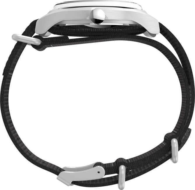 kellot | Timex x miehet todd snyder mk1 40mm kangasrannekello ruostumaton teräs/musta/muu 64XP1