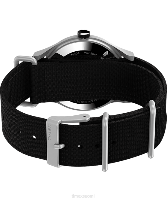 kellot | Timex x miehet todd snyder mk1 40mm kangasrannekello ruostumaton teräs/musta/muu 64XP1