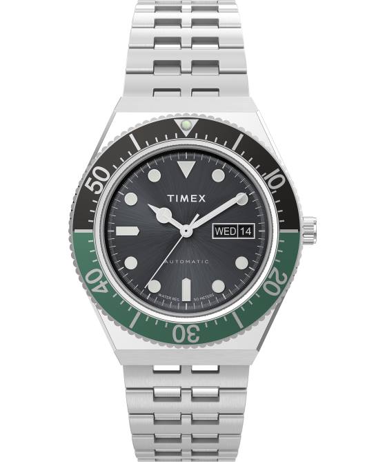 kellot | Timex miehet m79 automaattinen 40 mm ruostumattomasta teräksestä valmistettu rannekello ruostumaton teräs/harmaa 64XP49