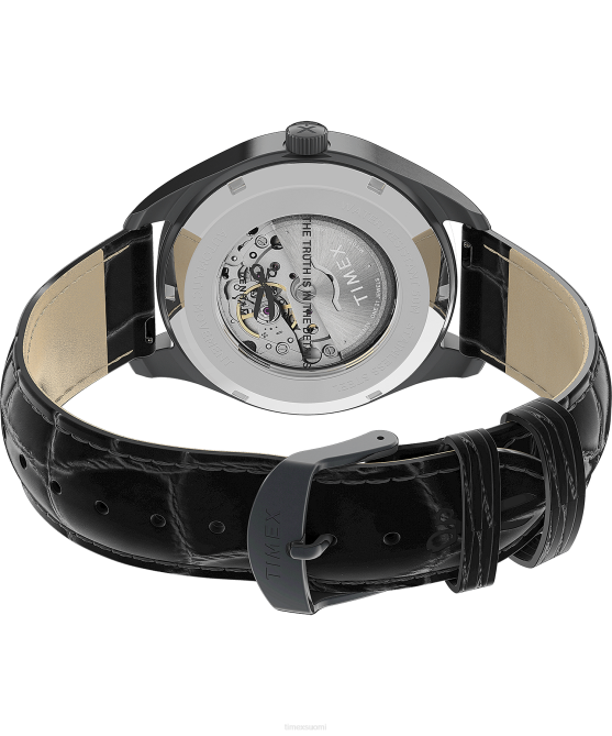 kellot | Timex x miehet denham waterbury automaattinen musta 64XP46