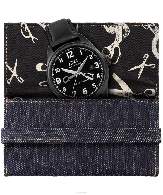 kellot | Timex x miehet denham waterbury automaattinen musta 64XP46