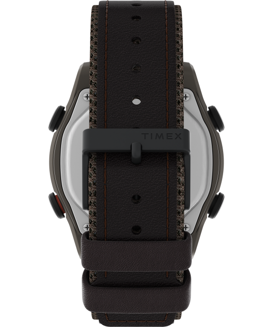 kellot | Timex miehet Expedition Trailblazer+ 43mm sekamateriaalista valmistettu rannekello ruskea/punainen 64XP241