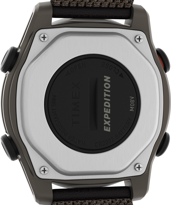 kellot | Timex miehet Expedition Trailblazer+ 43mm sekamateriaalista valmistettu rannekello ruskea/punainen 64XP241