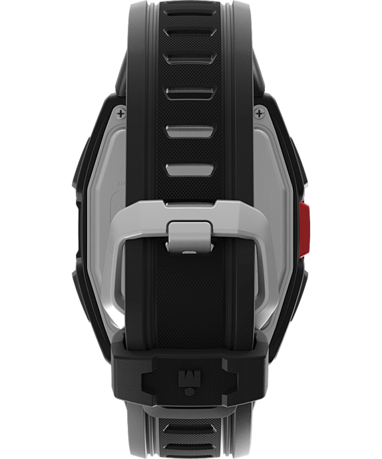 kellot | Timex miehet Ironman t300 silikonirannekello musta punainen 64XP265