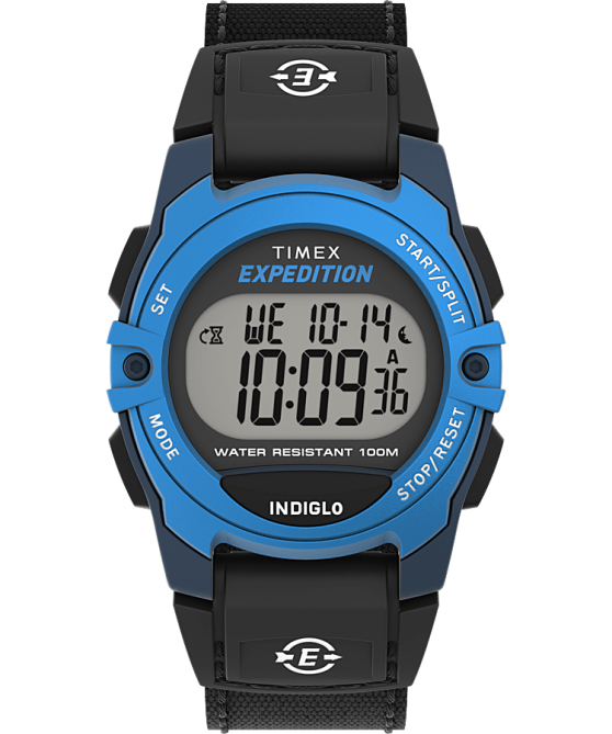 kellot | Timex miehet expedition cat keskikokoinen 34mm kangasrannekello sininen musta 64XP258