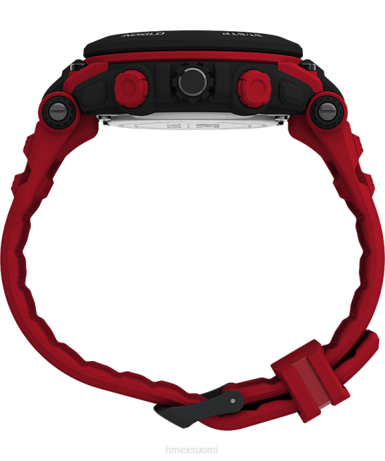 kellot | Timex miehet ufc Impact 50mm hartsirannekello musta punainen 64XP246