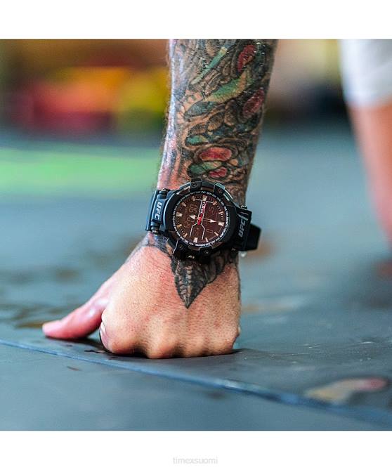 kellot | Timex miehet ufc combat 53mm hartsirannekello harmaa/musta 64XP269