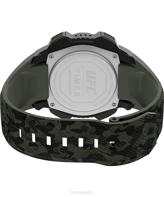 kellot | Timex miehet ufc core shock 45mm hartsirannekello musta / camo 64XP268