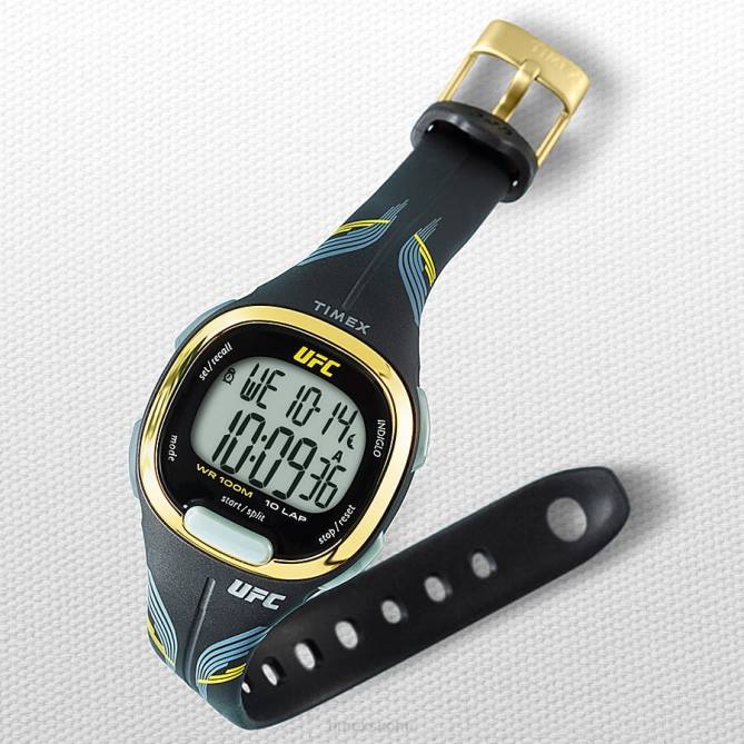 kellot | Timex miehet ufc takedown 33mm hartsirannekello musta 64XP253