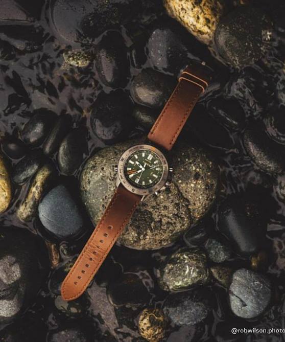 kellot | Timex miehet Expedition North tide-temp-kompassi 43mm ympäristöystävällinen nahkarannekello gunmetal/ruskea/vihreä 64XP226
