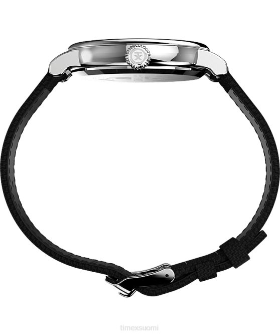 kellot | Timex miehet Normaali 40 mm kangasrannekello hopean sävyinen/musta/vihreä 64XP200