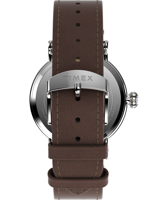 kellot | Timex miehet Standard x peanuts, jossa on snoopy kiitospäivän 40 mm nahkarannekello ruskea 64XP187