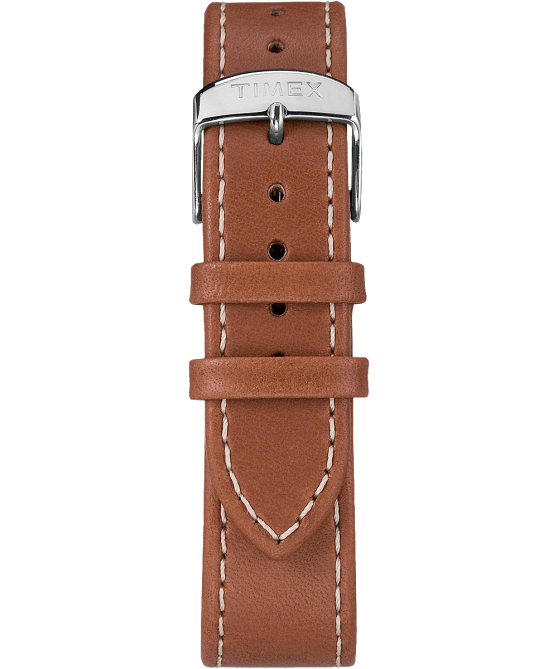 kellot | Timex miehet Waterbury klassinen 40 mm nahkarannekello ruostumaton teräs/rusketus/kerma 64XP221