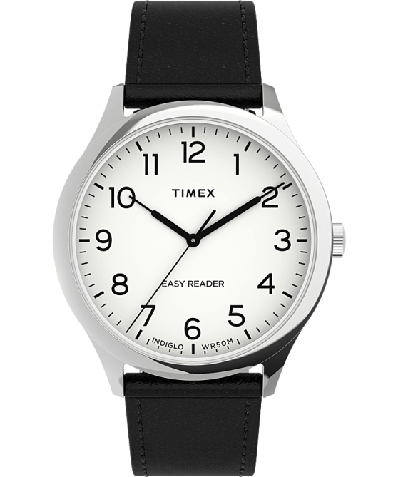 kellot | Timex miehet easy reader gen1 40mm nahkarannekello muoti 64XP192