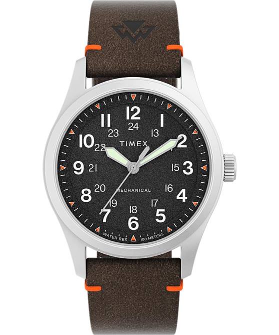 kellot | Timex miehet expedition north field mekaaninen 38mm ympäristöystävällinen nahkarannekello ruostumaton teräs/ruskea/musta 64XP207