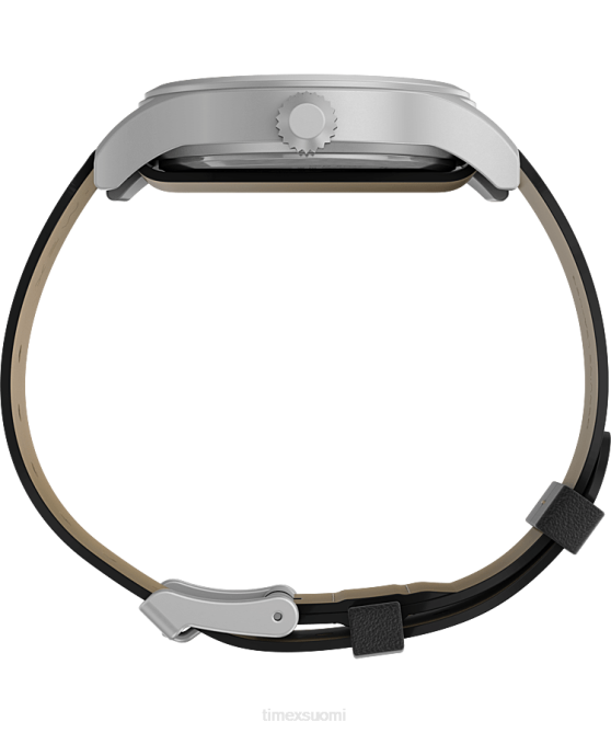 kellot | Timex miehet expedition north sierra 40mm nahkarannekello ruostumaton teräs/musta 64XP224