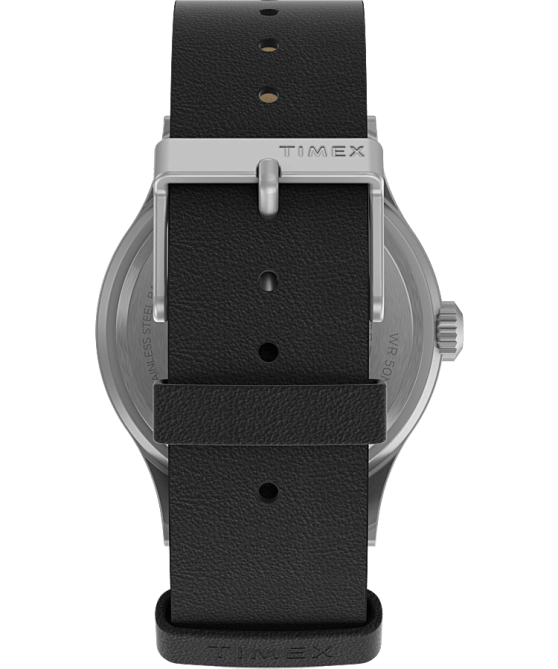 kellot | Timex miehet expedition north sierra 40mm nahkarannekello ruostumaton teräs/musta 64XP224