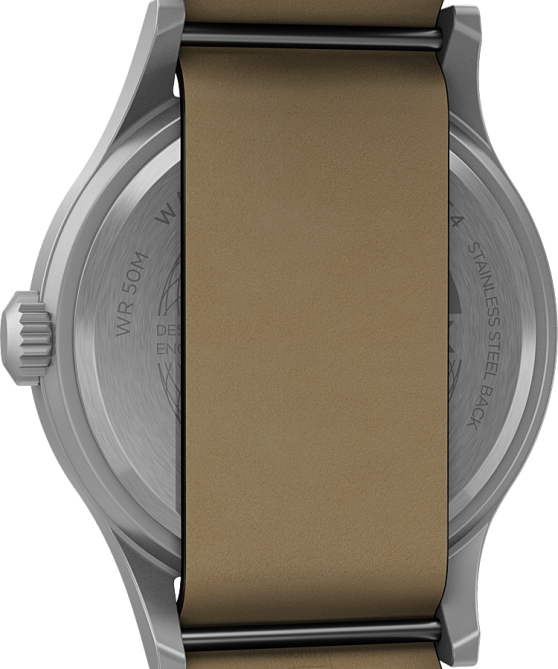 kellot | Timex miehet expedition north sierra 40mm nahkarannekello ruostumaton teräs/musta 64XP224