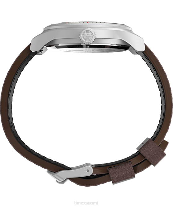 kellot | Timex miehet expedition north sierra 40mm nahkarannekello ruostumaton teräs/ruskea/kermanvärinen 64XP188