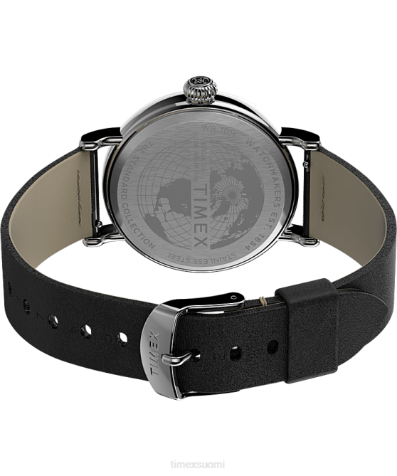 kellot | Timex miehet standard x peanuts featuring snoopy ystävänpäivä hopean sävyinen/musta/valkoinen 64XP232