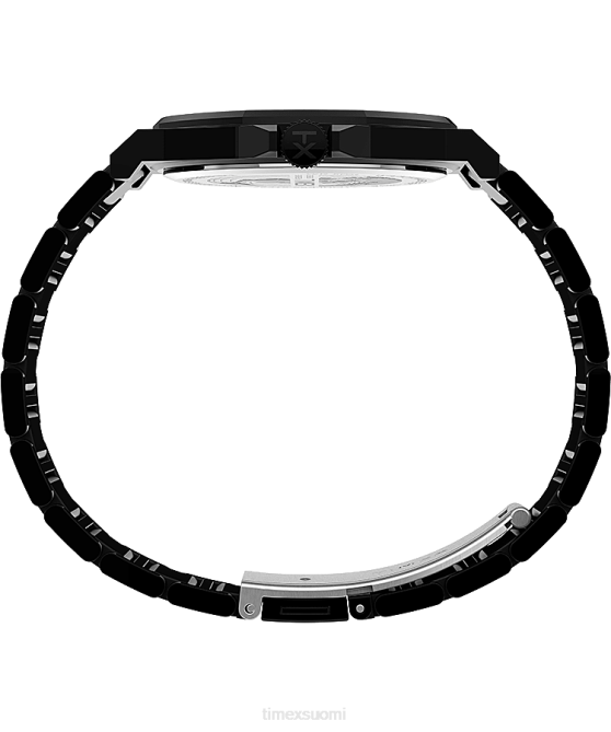 kellot | Timex miehet essex avenue ohut 40 mm ruostumattomasta teräksestä valmistettu rannekello musta 64XP173
