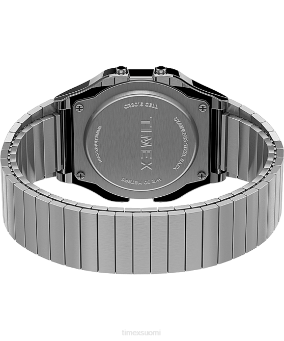 kellot | Timex miehet t80 34mm ruostumattomasta teräksestä valmistettu laajennusrannekello hopean sävyinen 64XP166