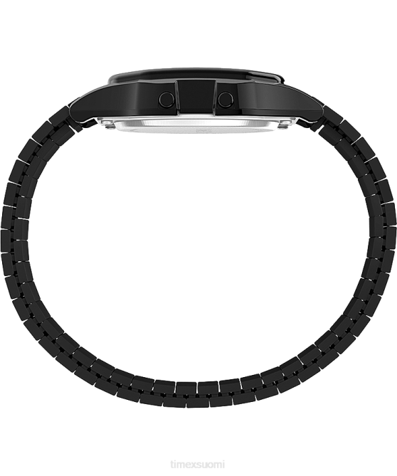 kellot | Timex miehet t80 34mm ruostumattomasta teräksestä valmistettu laajennusrannekello musta 64XP171