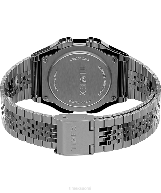 kellot | Timex miehet t80 34mm ruostumattomasta teräksestä valmistettu rannekello hopean sävyinen 64XP139