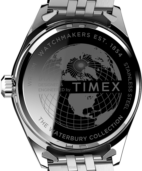 kellot | Timex miehet vanha 41 mm ruostumattomasta teräksestä valmistettu rannekello ruostumaton teräs/oranssi 64XP158