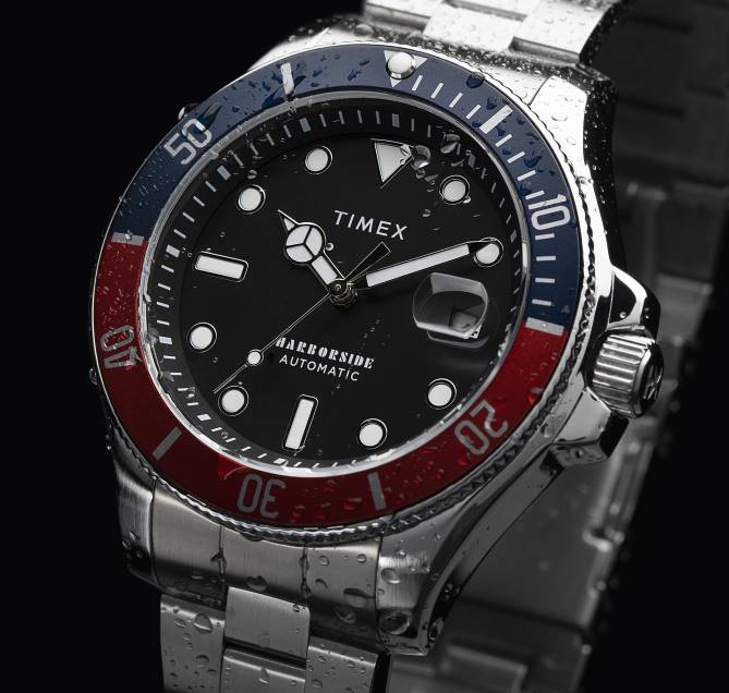 kellot | Timex miehet satamarannikon automaattinen 43 mm ruostumattomasta teräksestä valmistettu rannekello hopean sävy/ruostumaton teräs/sininen/muu 64XP128