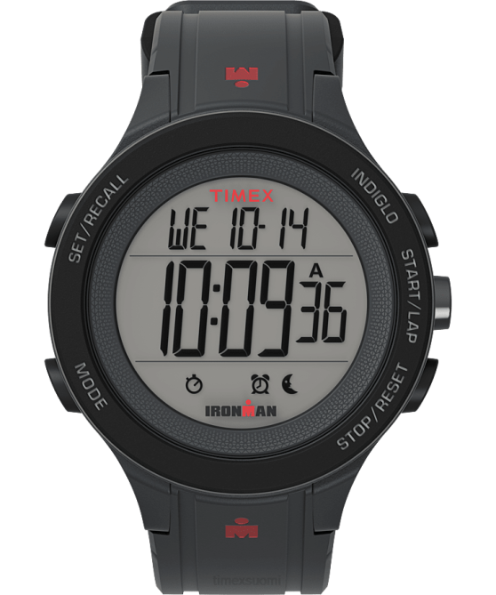 kellot | Timex miehet Ironman t200 42mm silikonirannekello harmaa 64XP274