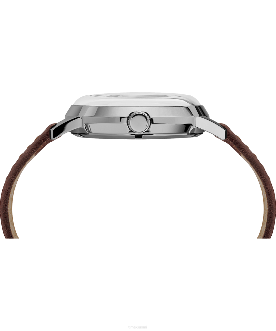 kellot | Timex miehet Marlin automaattinen 40 mm nahkarannekello, jossa on los angeles dodgers ruostumaton teräs/ruskea/hopea-sävy 64XP291