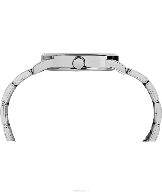kellot | Timex miehet helppolukuinen päivämäärä 38mm rannekoru kello hopean sävyinen/valkoinen 64XP319