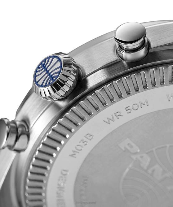 kellot | Timex x miehet Pan am Chronograph 42mm nahkarannekello ruostumaton teräs/ruskea/sininen 64XP80