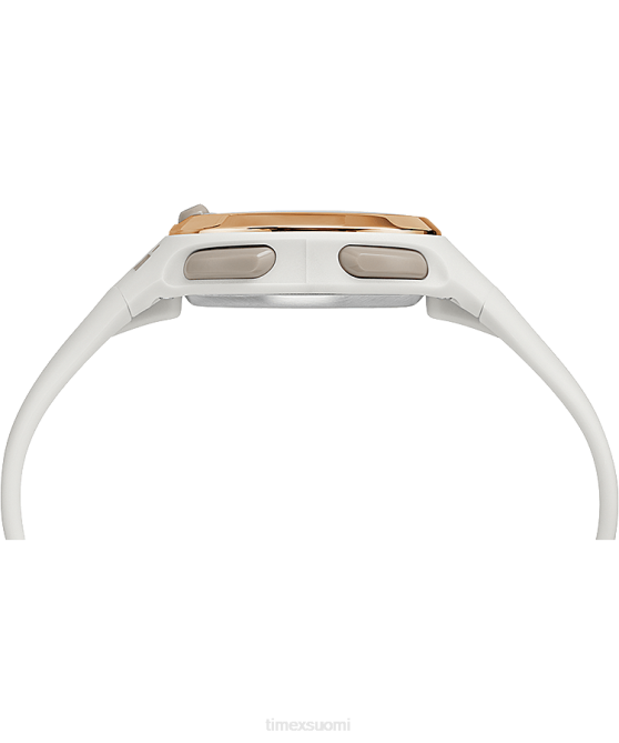kellot | Timex naiset Ironman transit 33mm keskikokoinen hartsirannekello valkoinen/ruusu-kulta-sävy 64XP407