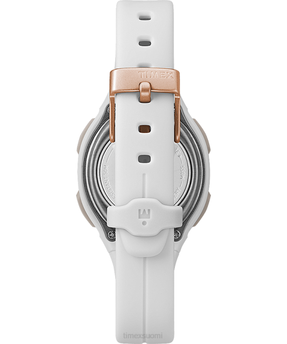 kellot | Timex naiset ironman heartfit transit+ 33mm hartsihihna aktiivisuus ja sykekello valkoinen/ruusu-kulta-sävy 64XP403