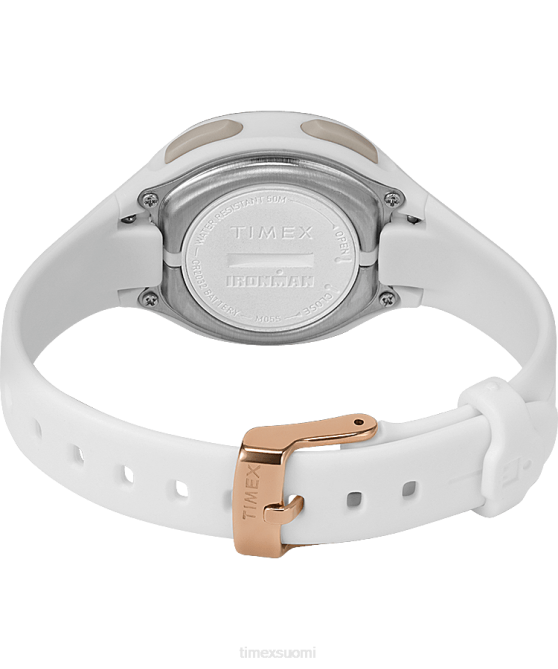 kellot | Timex naiset ironman heartfit transit+ 33mm hartsihihna aktiivisuus ja sykekello valkoinen/ruusu-kulta-sävy 64XP403