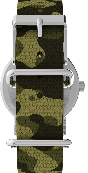 kellot | Timex naiset weekender 31mm kangasrannekello hopean sävyinen/vihreä/valkoinen 64XP391