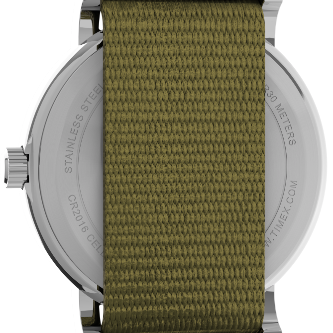 kellot | Timex naiset weekender 31mm kangasrannekello hopean sävyinen/vihreä/valkoinen 64XP391