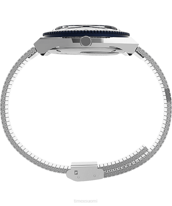 kellot | Q Timex naiset 36 mm ruostumattomasta teräksestä valmistettu rannekello ruostumaton teräs/sininen 64XP343