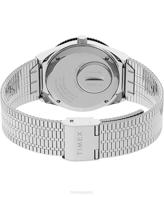 kellot | Q Timex naiset 36 mm ruostumattomasta teräksestä valmistettu rannekello ruostumaton teräs/sininen 64XP343