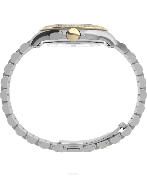 kellot | Timex naiset Kaia 38mm ruostumattomasta teräksestä valmistettu rannekello kaksisävyinen/hopeasävyinen 64XP361