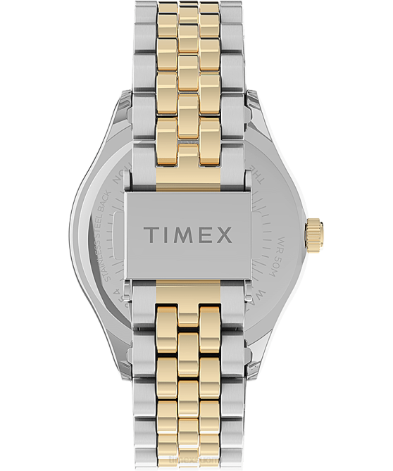 kellot | Timex naiset Waterbury perinteinen 34 mm ruostumattomasta teräksestä valmistettu rannekello kaksisävyinen/hopeasävyinen 64XP369