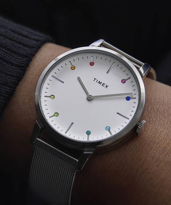 kellot | Timex naiset midtown 36 mm ruostumattomasta teräksestä valmistettu rannekello ruostumaton teräs/hopea-sävy 64XP329