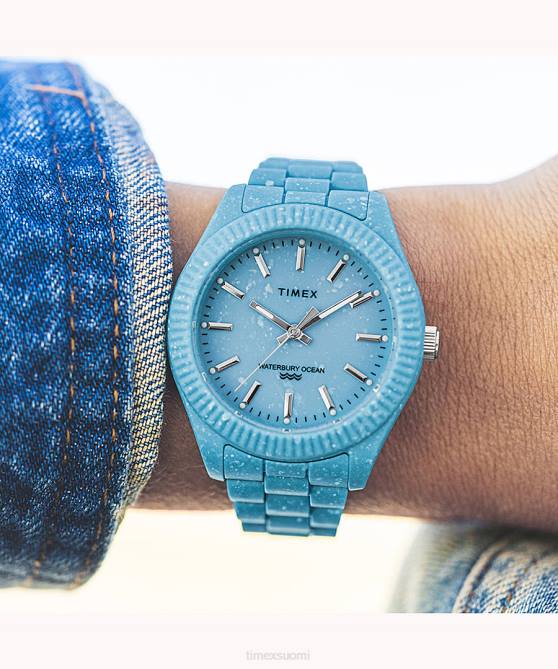 kellot | Timex naiset vanha ocean 37 mm kierrätysmuovista valmistettu rannekello sininen 64XP381
