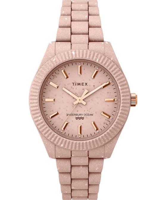 kellot | Timex naiset vanha ocean 37 mm kierrätysmuovista valmistettu rannekello vaalea pinkki 64XP366