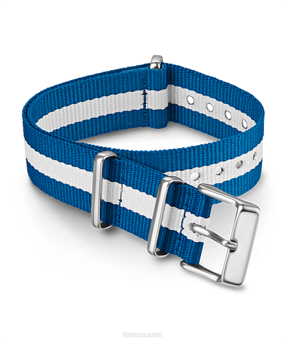 hihnat | Timex sukupuolineutraali 18 mm:n kankainen liukuva kaksikerroksinen hihna sininen 64XP531