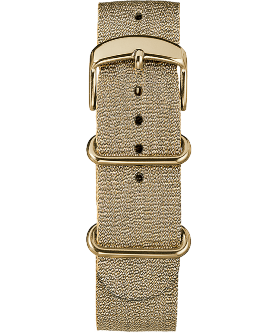 hihnat | Timex sukupuolineutraali 20 mm metallikudottua kangasta liukuhihna kultainen sävy 64XP525