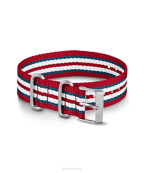 hihnat | Timex sukupuolineutraali 20 mm:n kankaasta liukuva yksikerroksinen hihna punainen 64XP528
