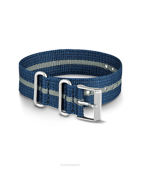 hihnat | Timex sukupuolineutraali 20 mm:n kankaasta liukuva yksikerroksinen hihna sininen 64XP502